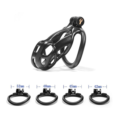 Cobra Black Chastity Cage - Standard
