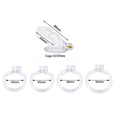 Cobra Clear Chastity Cage - Standard