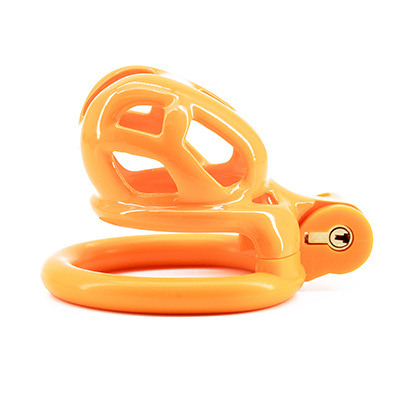 Cobra Orange Chastity Cage - Nub