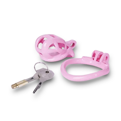 Cobra Pink Chastity Cage - Nub