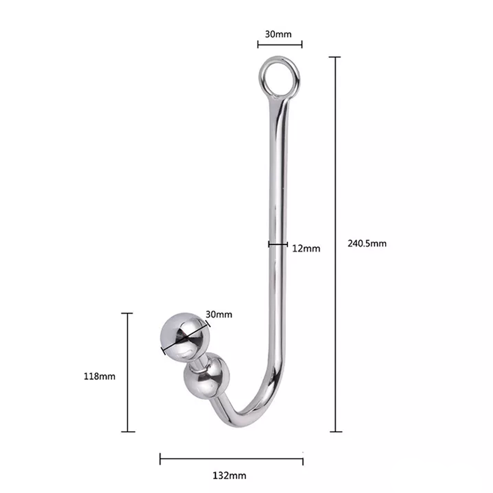 Double Ball Anal Hook