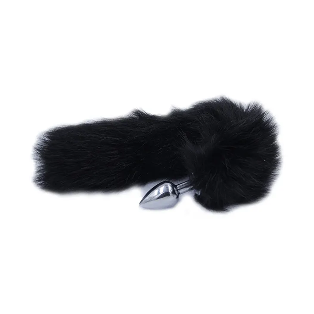 Fox Tail Butt Plug - Black