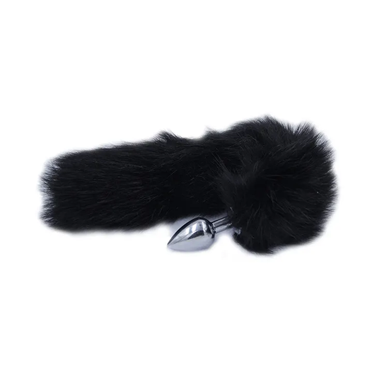 Fox Tail Butt Plug - Black
