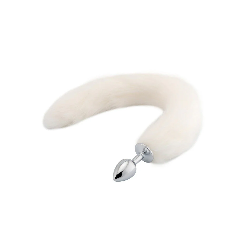 Fox Tail Butt Plug - White