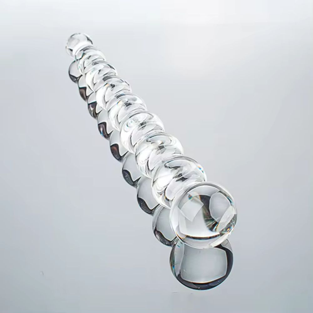 Rippled Glass Dildo