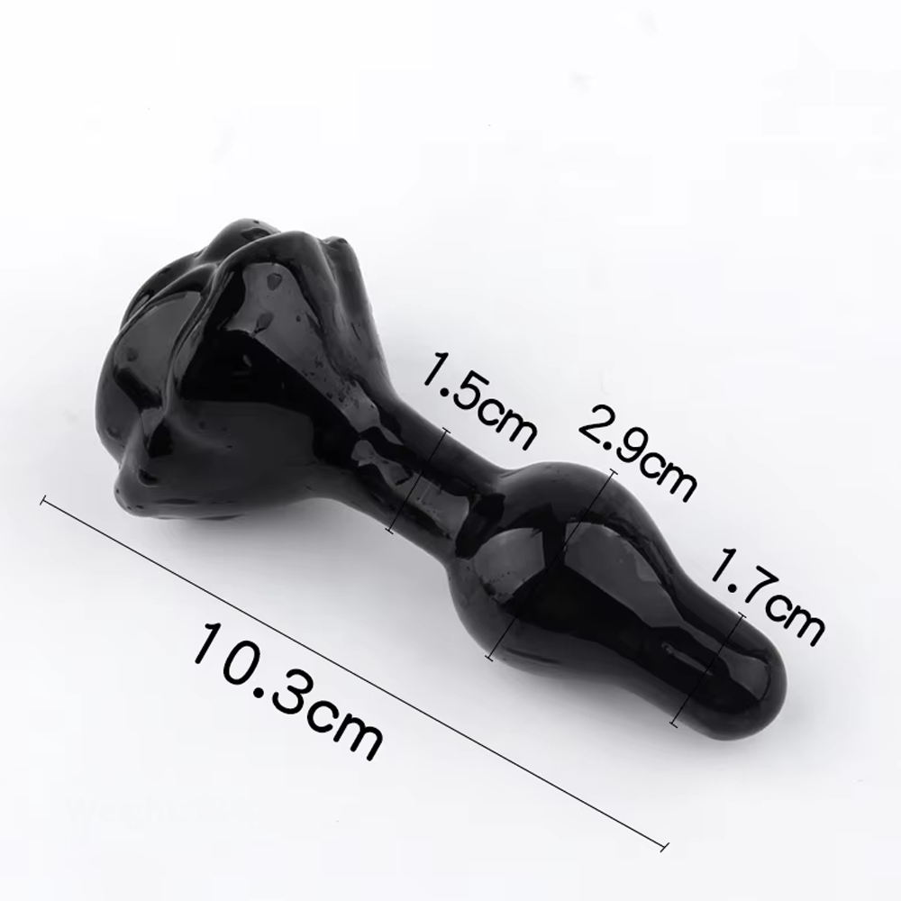 Glass Rose Butt Plug