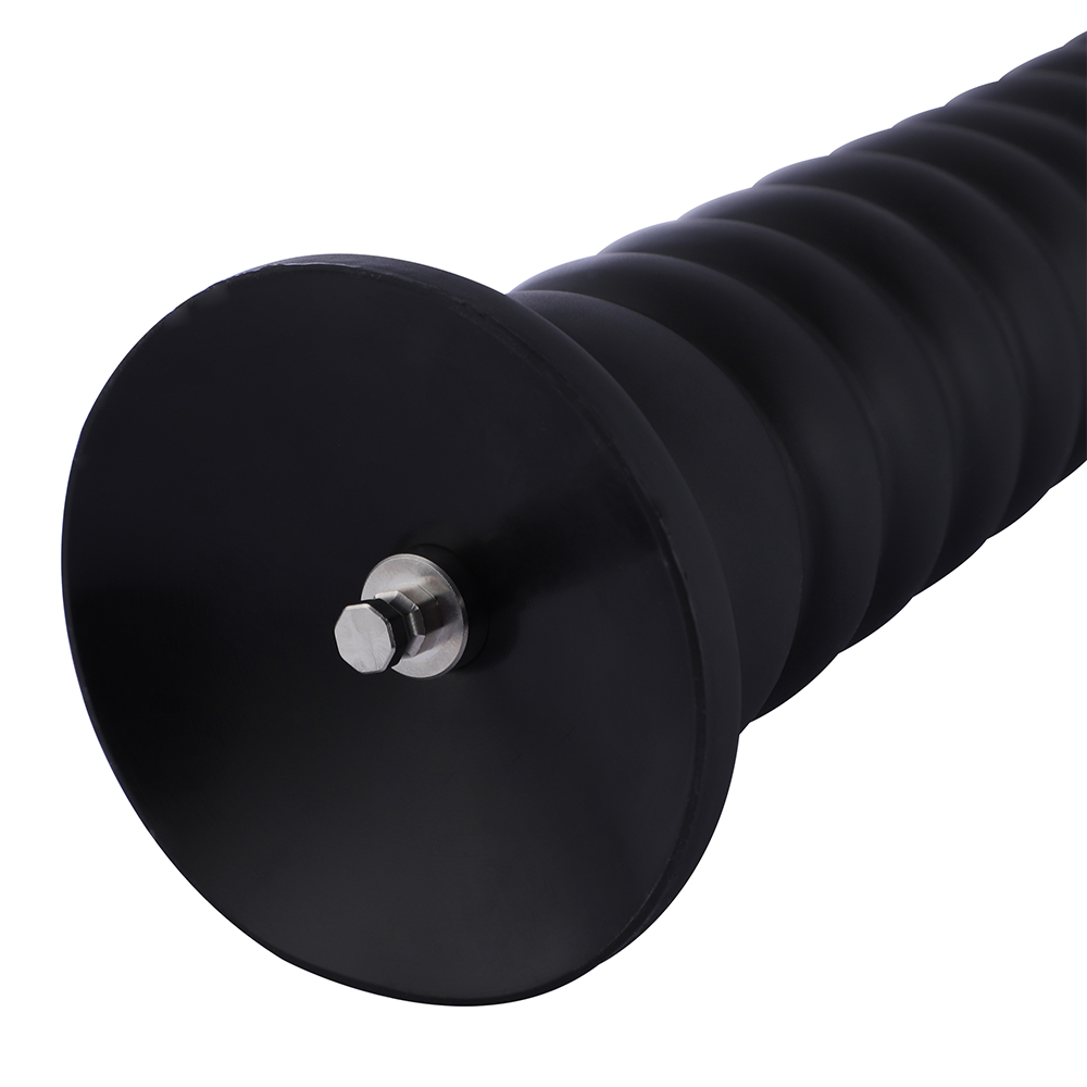 Hismith Big Black 9 Inch Dildo - Ribbed