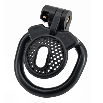 Honeycomb Black Chastity Cage - Micro