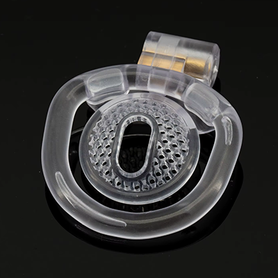 Honeycomb Clear Chastity Cage - Inverted