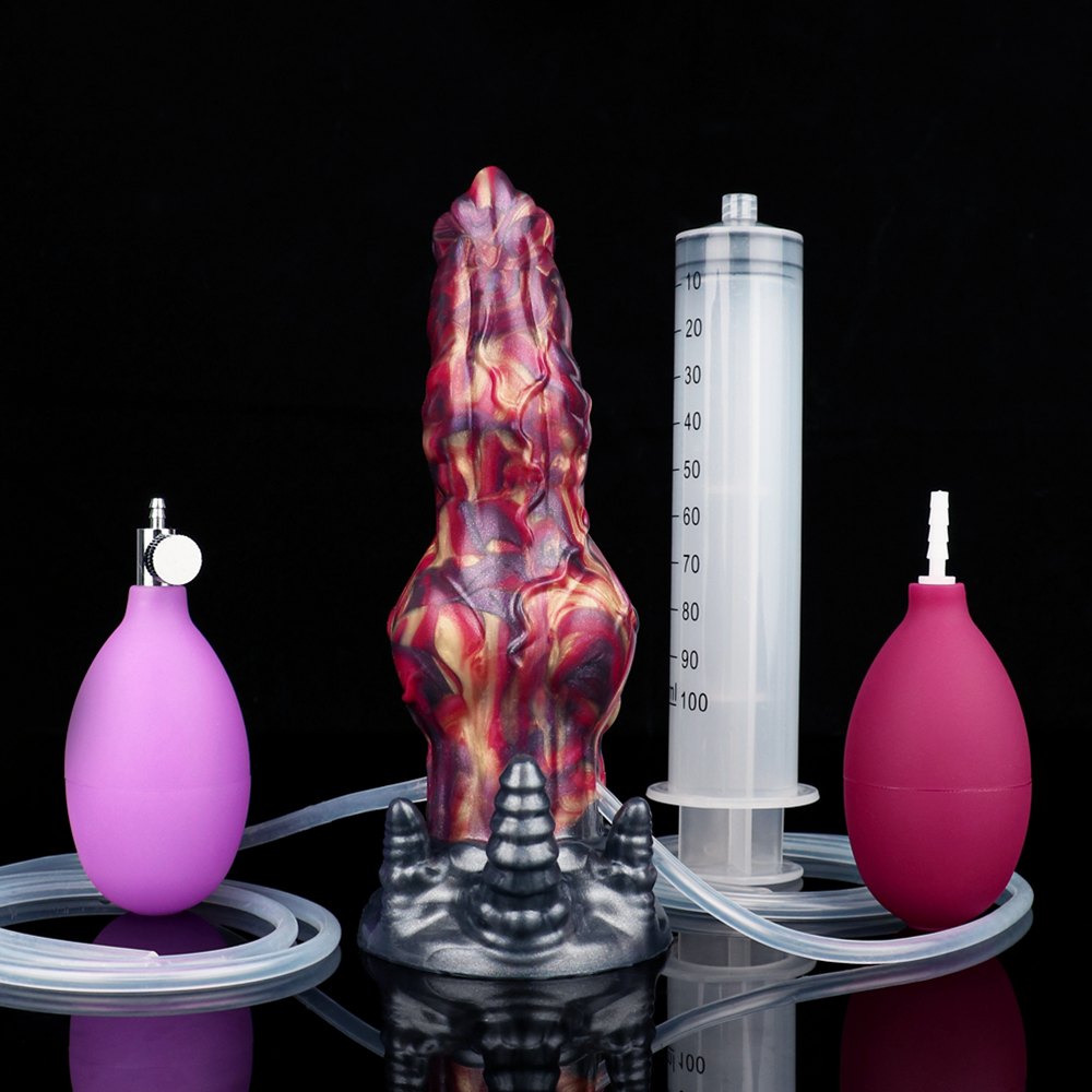 Inflatable Squirting Flamegorger Dildo
