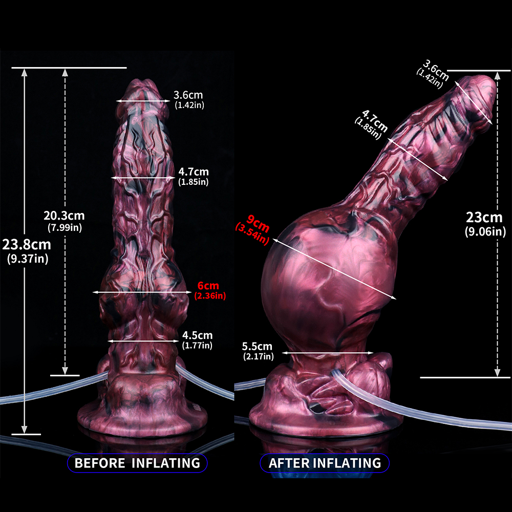 Inflatable Squirting Voidscale Dildo