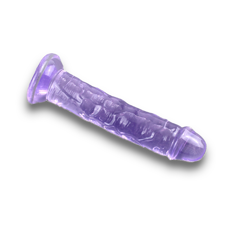 Jelly Crystal Dildo - Amethyst