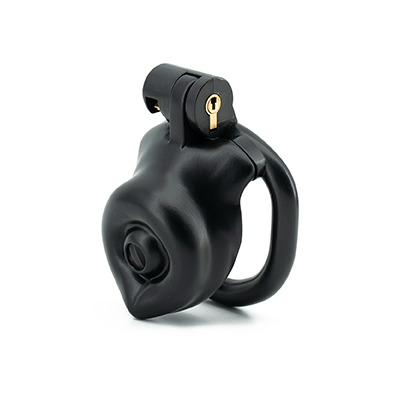 Omega Black Chastity Cage - Nub