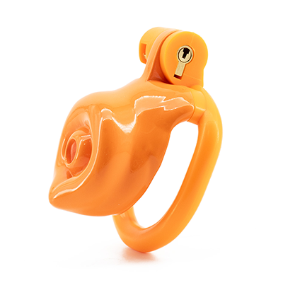 Omega Orange Chastity Cage - Nub
