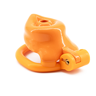 Omega Orange Chastity Cage - Nub