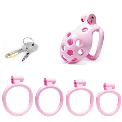Portal Pink Chastity Cage - Small