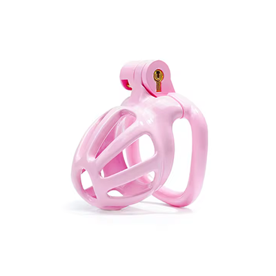 Python Pink Chastity Cage - Nano