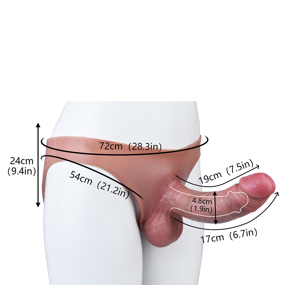 Realistic Hollow Strap On - Briefs