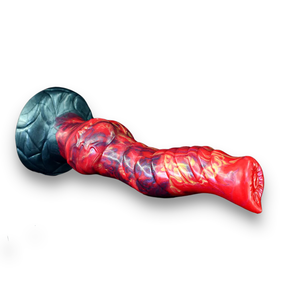 Ribbed Canine Dildo