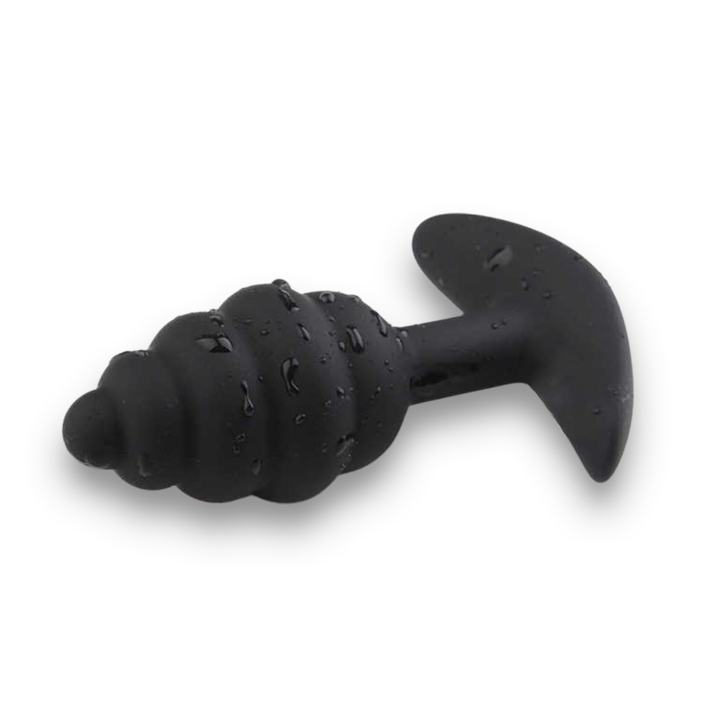 Rippled Silicone Butt Plug