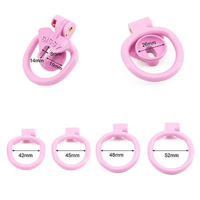 "Sissy" Inverted Chastity Cage - Pink