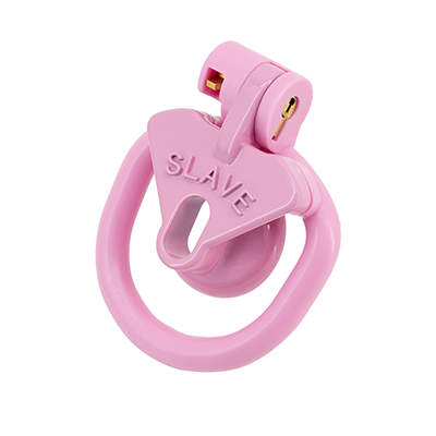 "Slave" Inverted Chastity Cage - Pink