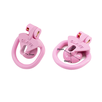 "Slave" Inverted Chastity Cage - Pink