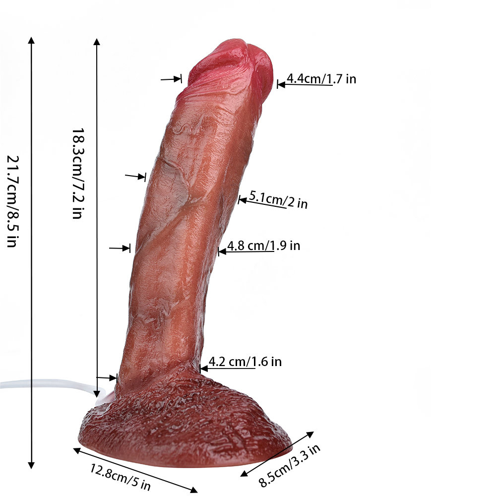 "Roman" 7 Inch Realistic Squirting Dildo