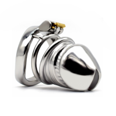 Bionic Steel Chastity Cage - Silver