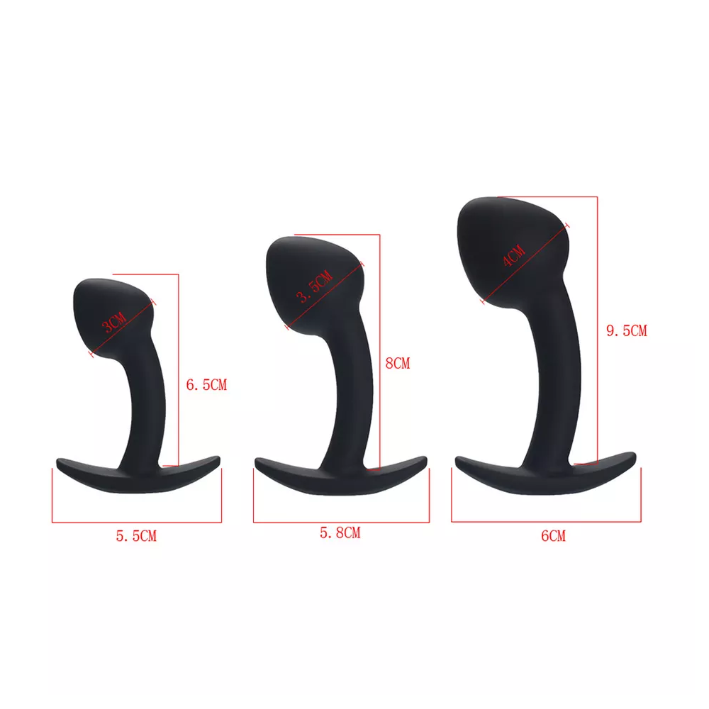 Black Silicone Butt Plug