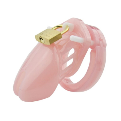 Classic Resin Chastity Cage - Pink