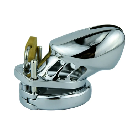 Classic Steel Chastity Cage - Silver