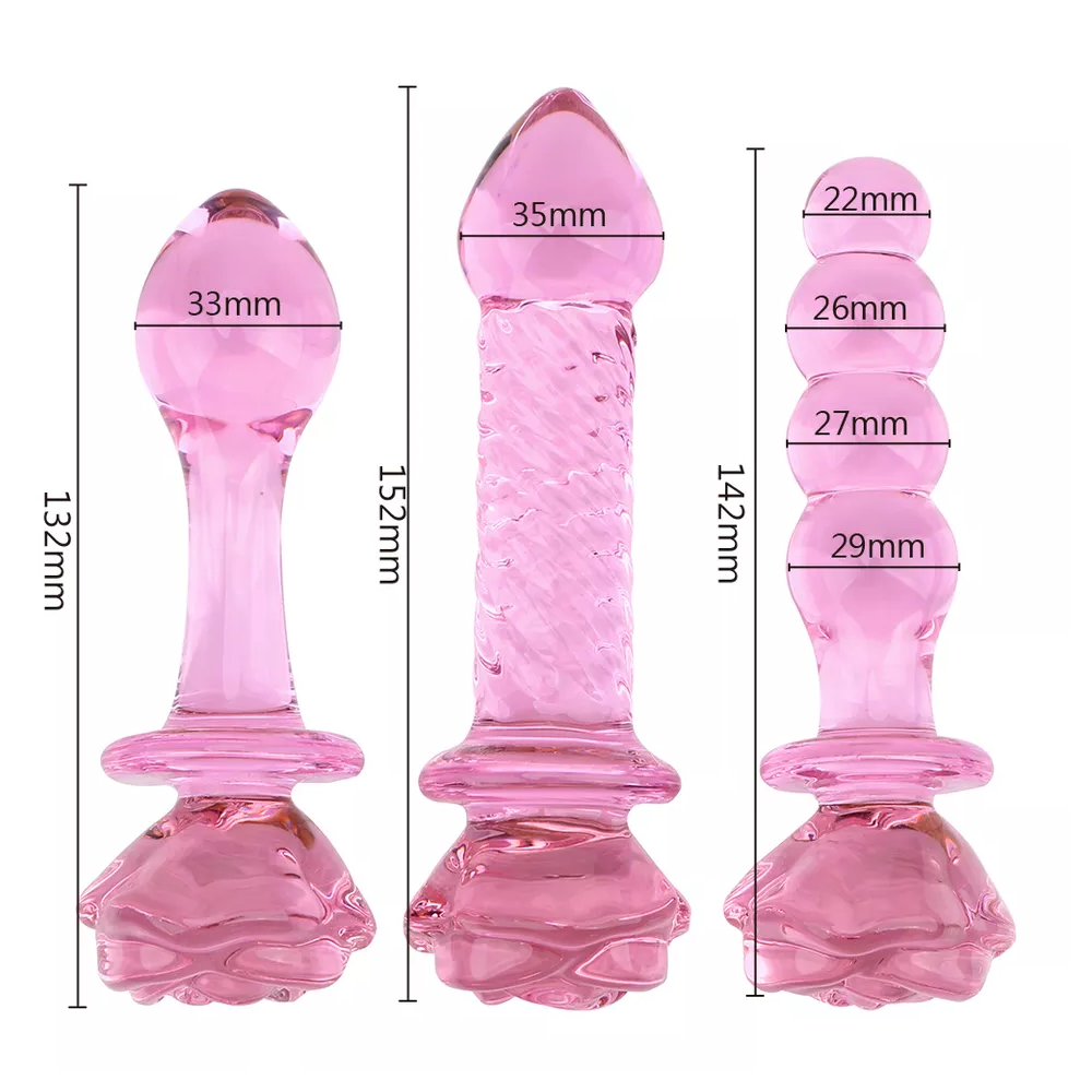 Crystal Rose Butt Plug