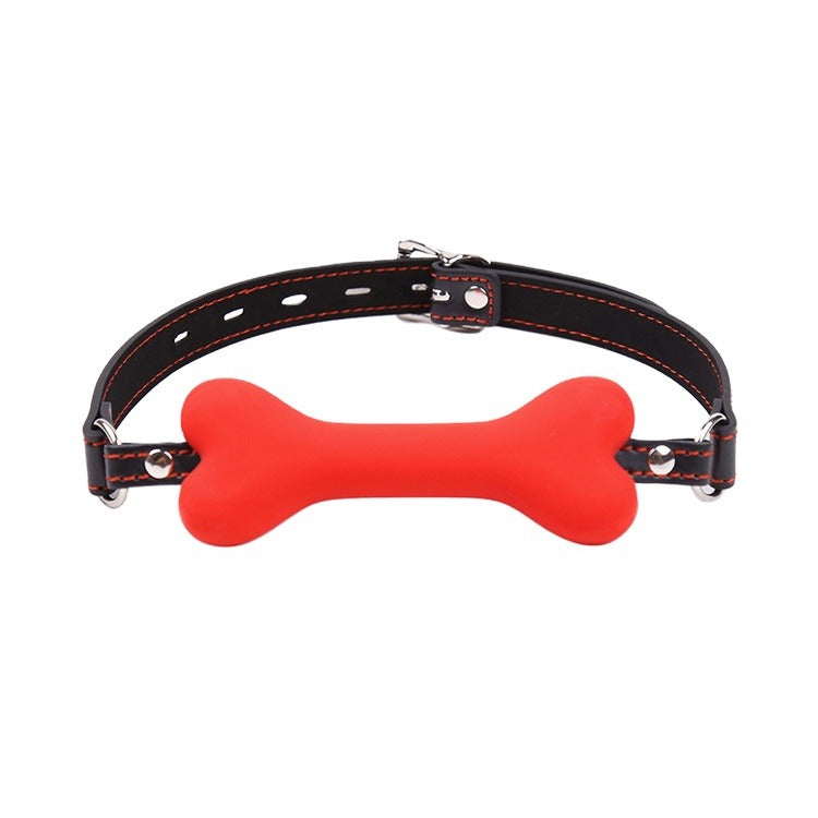 Dog Treat Bone Gag - Red