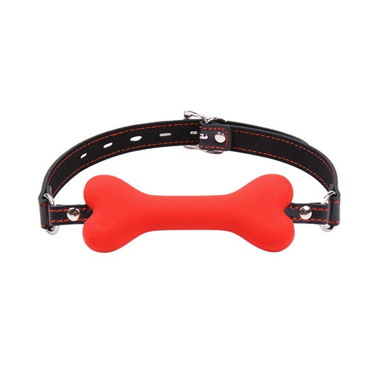 Dog Treat Bone Gag - Red