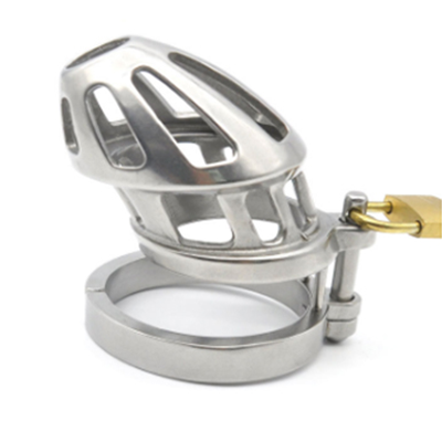 Hinged Metal Chastity Cage