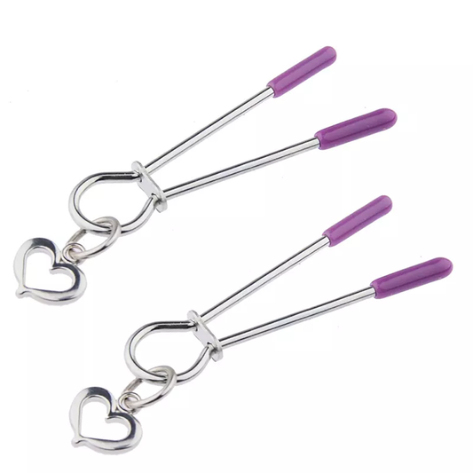 Mini Love Heart Nipple Clamps