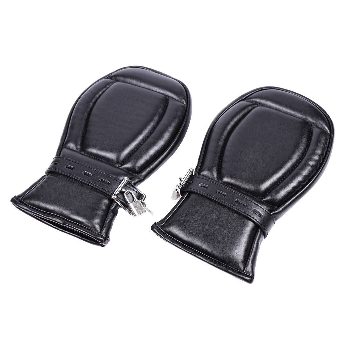 Padded Restraint Pup Mitts - Black
