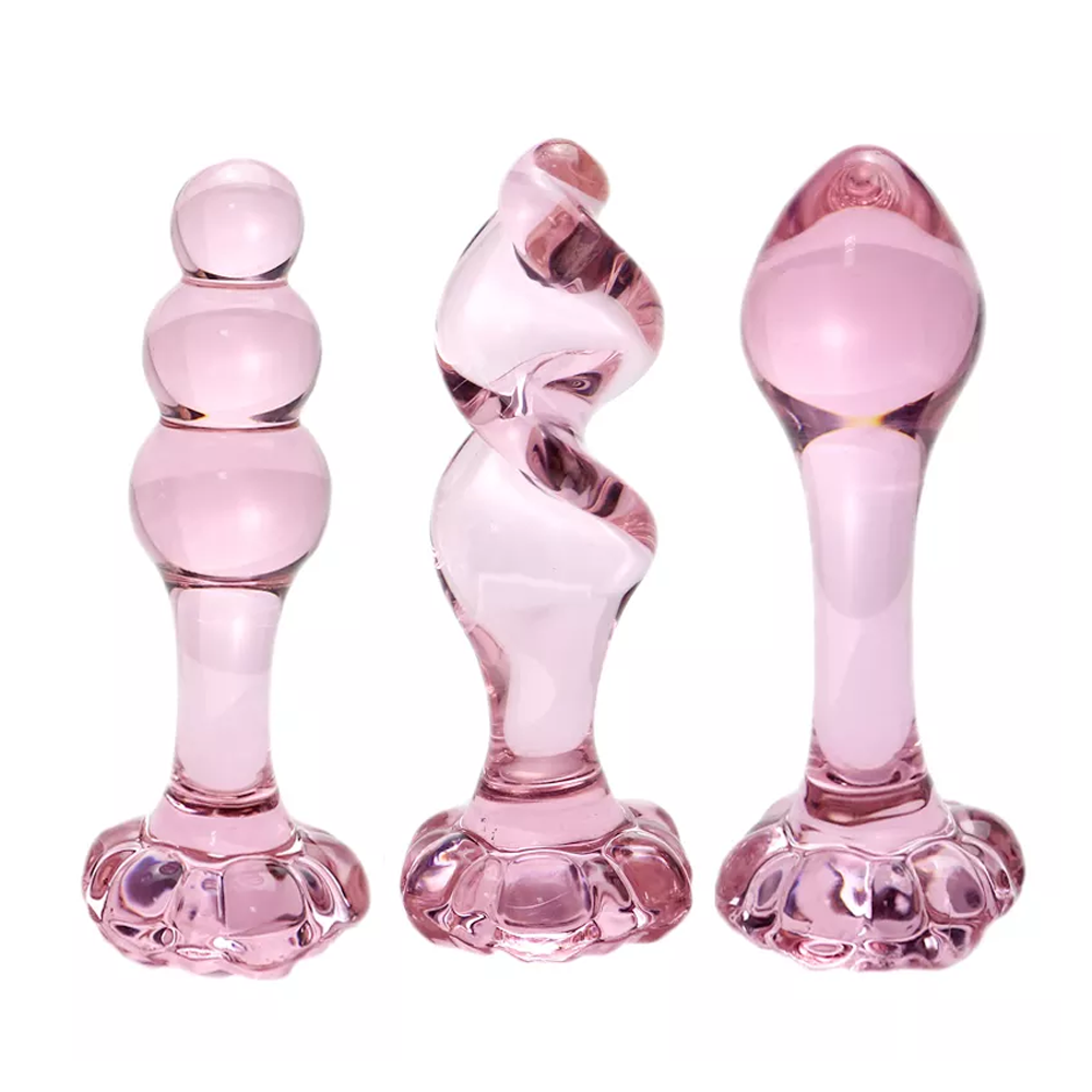 Pink Crystal Butt Plug Peachy BDSM Pink Crystal Butt Plug Peachy BDSM