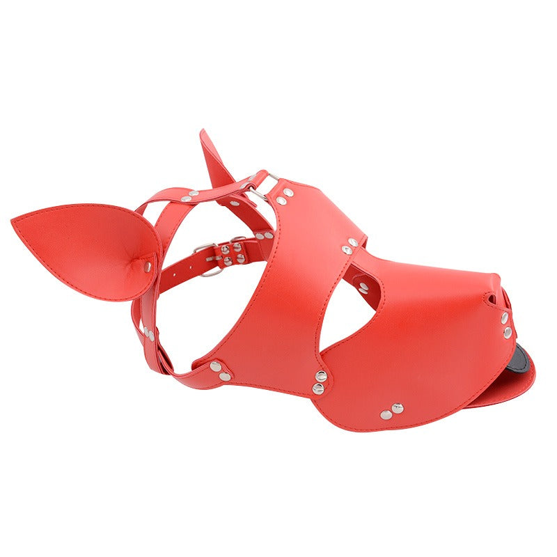 Playful Pup Mask - Red 2
