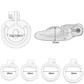 Basic Inverted Chastity Cage - Clear