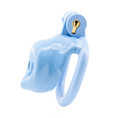 Blue Pup Resin Chastity Cage - Small