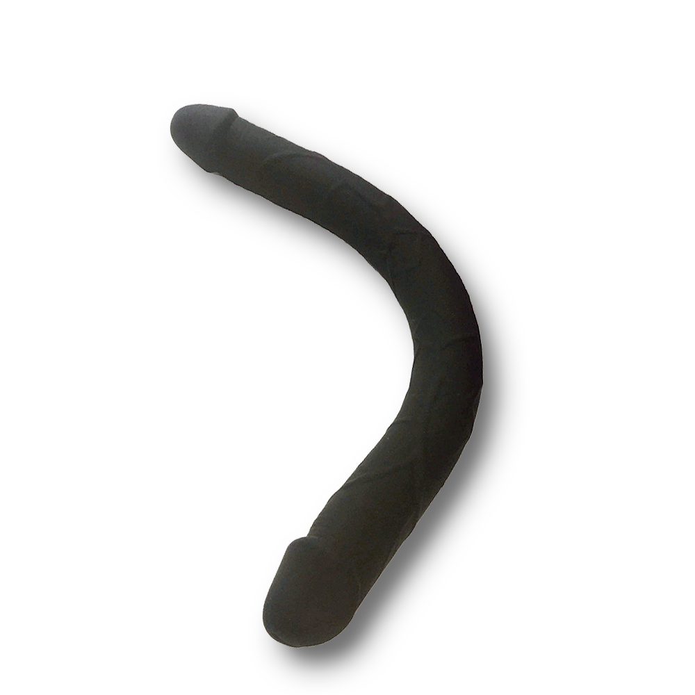Classic Silicone Double Ended Dildo - Black