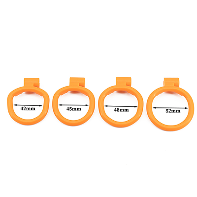 Orange Cobra Chastity Cage - Standard