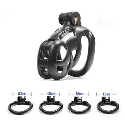 Cobra Black Chastity Cage - Small