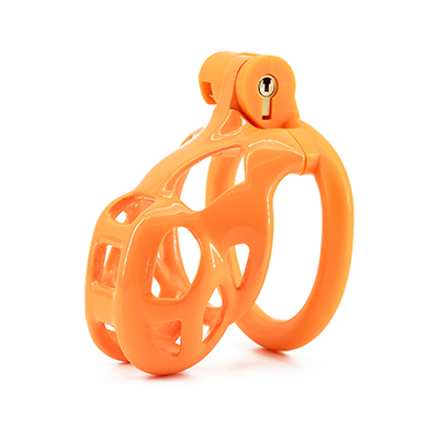 Cobra Orange Chastity Cage - Small