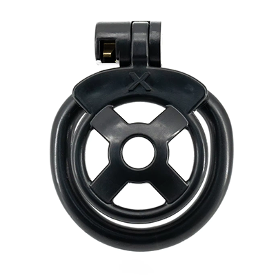 Denial Flat Chastity Cage - Black