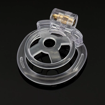 Denial Flat Chastity Cage - Clear