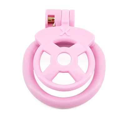 Denial Flat Chastity Cage - Pink – Peachy BDSM