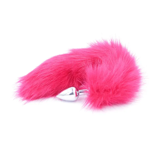 Fox Tail Butt Plug - Pink